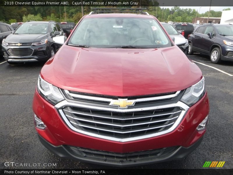Cajun Red Tintcoat / Medium Ash Gray 2018 Chevrolet Equinox Premier AWD