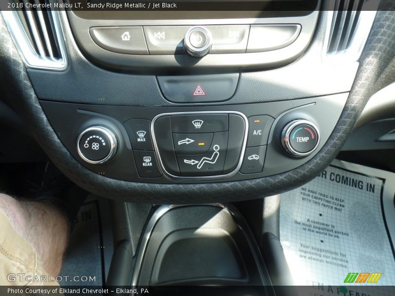 Sandy Ridge Metallic / Jet Black 2018 Chevrolet Malibu LT
