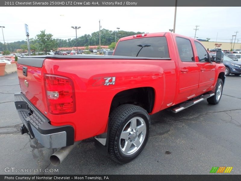 Victory Red / Ebony 2011 Chevrolet Silverado 2500HD LTZ Crew Cab 4x4