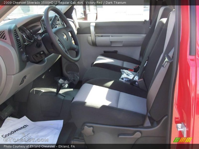 Victory Red / Dark Titanium 2009 Chevrolet Silverado 3500HD LS Regular Cab 4x4
