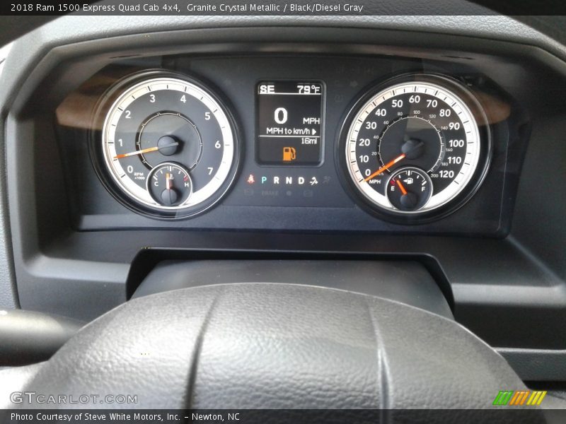 Granite Crystal Metallic / Black/Diesel Gray 2018 Ram 1500 Express Quad Cab 4x4