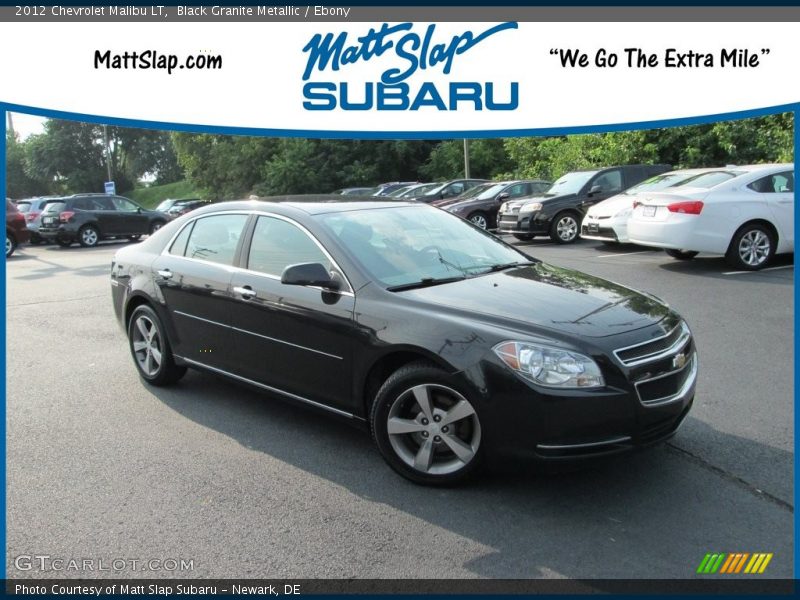 Black Granite Metallic / Ebony 2012 Chevrolet Malibu LT