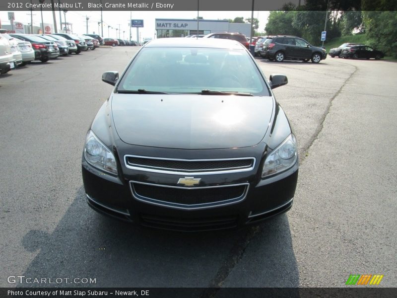 Black Granite Metallic / Ebony 2012 Chevrolet Malibu LT