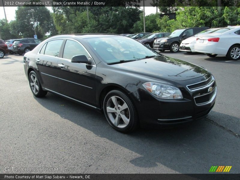 Black Granite Metallic / Ebony 2012 Chevrolet Malibu LT