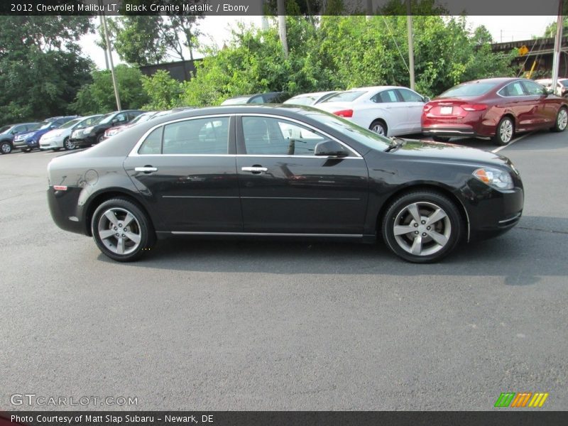 Black Granite Metallic / Ebony 2012 Chevrolet Malibu LT