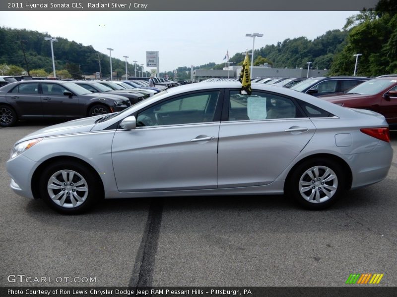 Radiant Silver / Gray 2011 Hyundai Sonata GLS