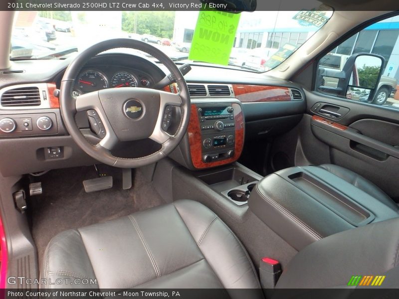 Victory Red / Ebony 2011 Chevrolet Silverado 2500HD LTZ Crew Cab 4x4