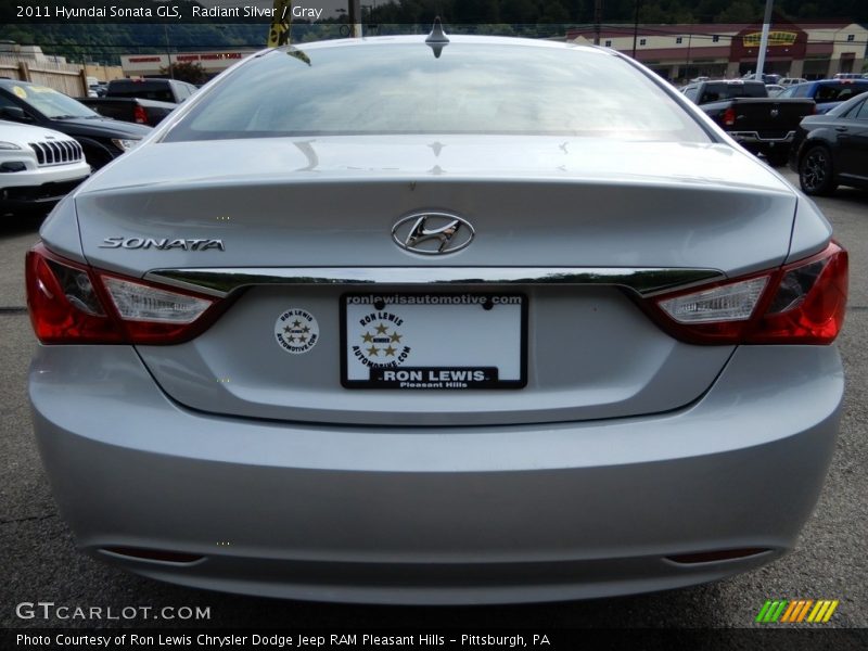 Radiant Silver / Gray 2011 Hyundai Sonata GLS