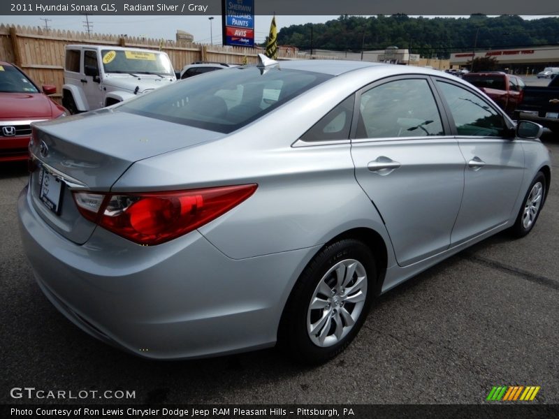 Radiant Silver / Gray 2011 Hyundai Sonata GLS