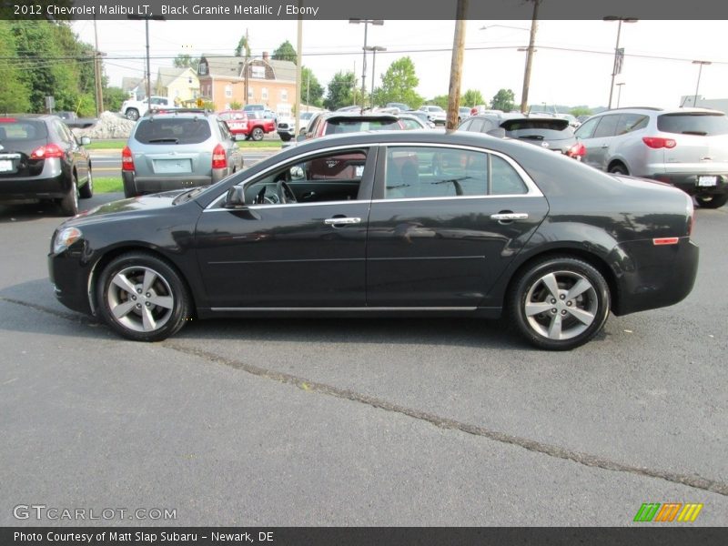 Black Granite Metallic / Ebony 2012 Chevrolet Malibu LT