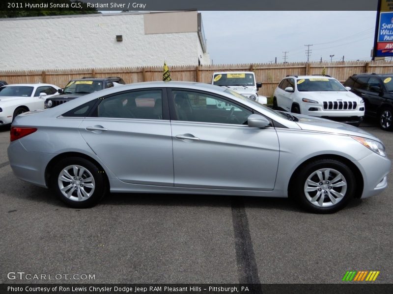 Radiant Silver / Gray 2011 Hyundai Sonata GLS