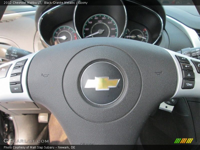 Black Granite Metallic / Ebony 2012 Chevrolet Malibu LT