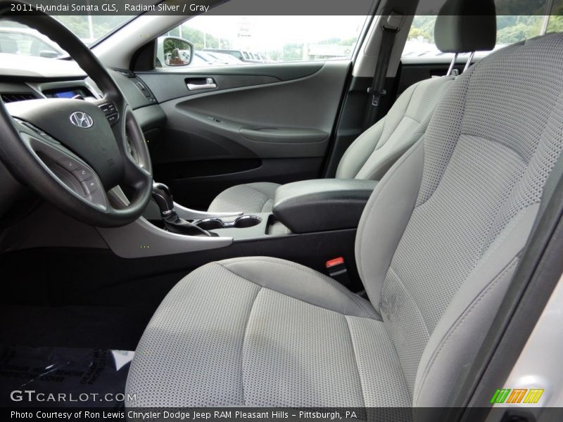 Radiant Silver / Gray 2011 Hyundai Sonata GLS