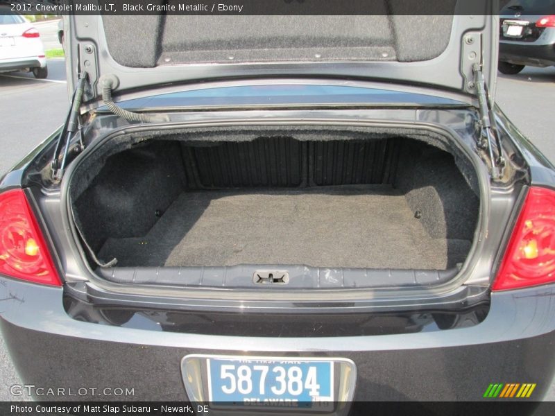 Black Granite Metallic / Ebony 2012 Chevrolet Malibu LT
