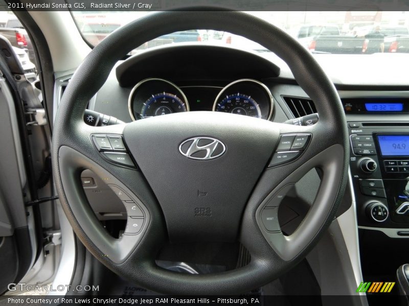 Radiant Silver / Gray 2011 Hyundai Sonata GLS