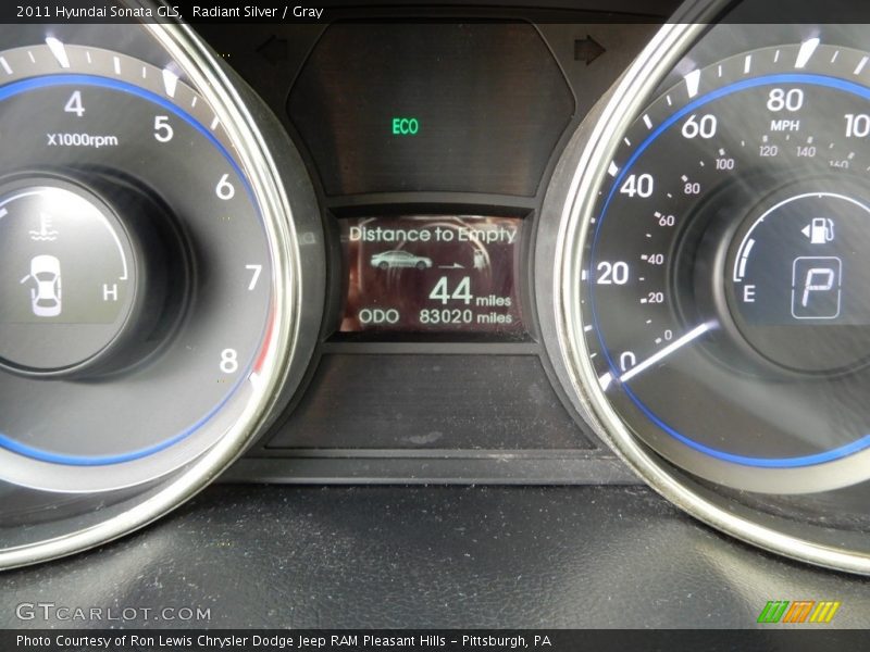 Radiant Silver / Gray 2011 Hyundai Sonata GLS
