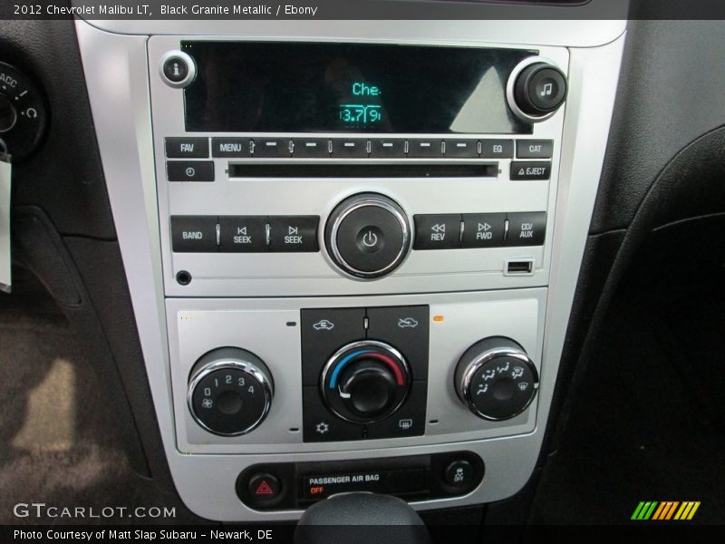 Black Granite Metallic / Ebony 2012 Chevrolet Malibu LT