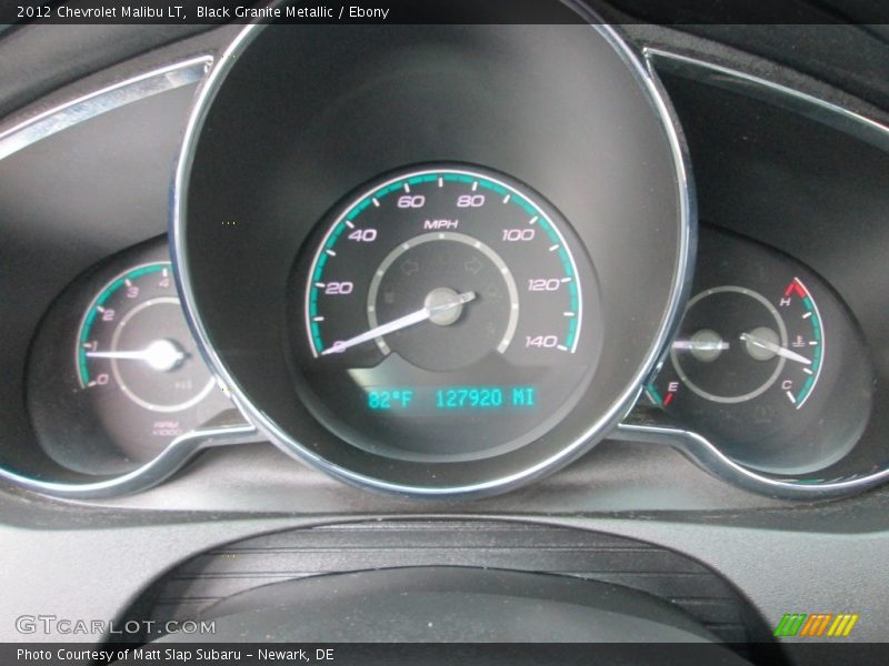 Black Granite Metallic / Ebony 2012 Chevrolet Malibu LT