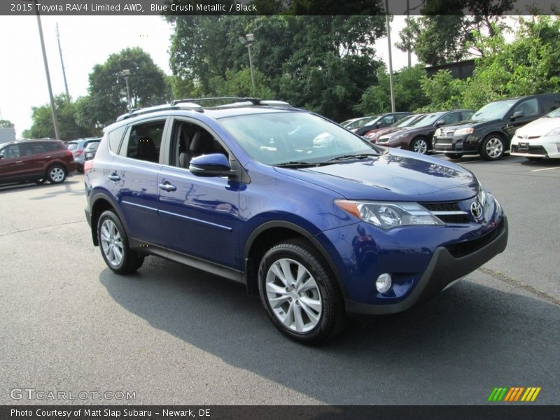 Blue Crush Metallic / Black 2015 Toyota RAV4 Limited AWD