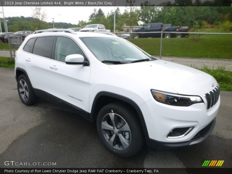 Bright White / Black/Ski Grey 2019 Jeep Cherokee Limited 4x4