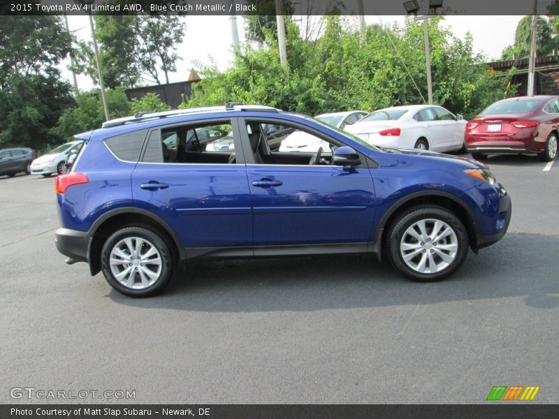 Blue Crush Metallic / Black 2015 Toyota RAV4 Limited AWD