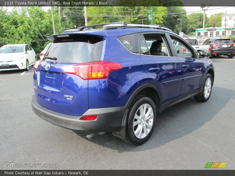 Blue Crush Metallic / Black 2015 Toyota RAV4 Limited AWD