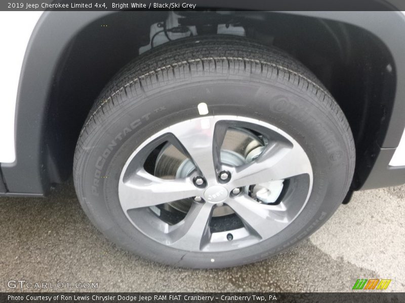 Bright White / Black/Ski Grey 2019 Jeep Cherokee Limited 4x4