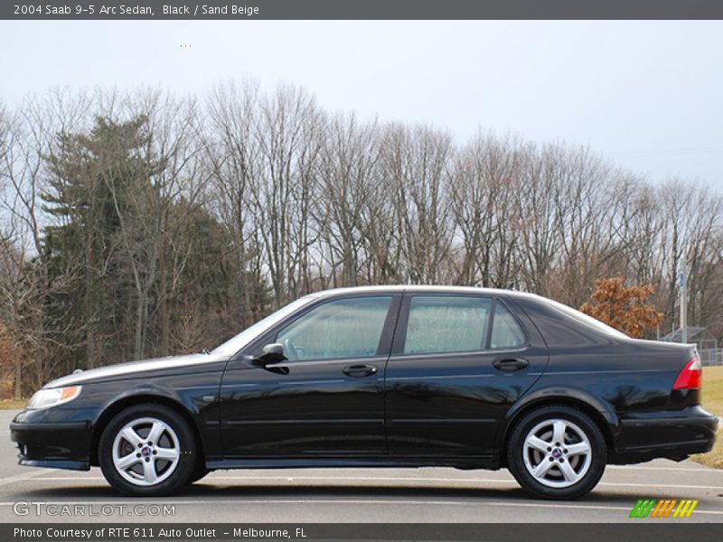 Black / Sand Beige 2004 Saab 9-5 Arc Sedan