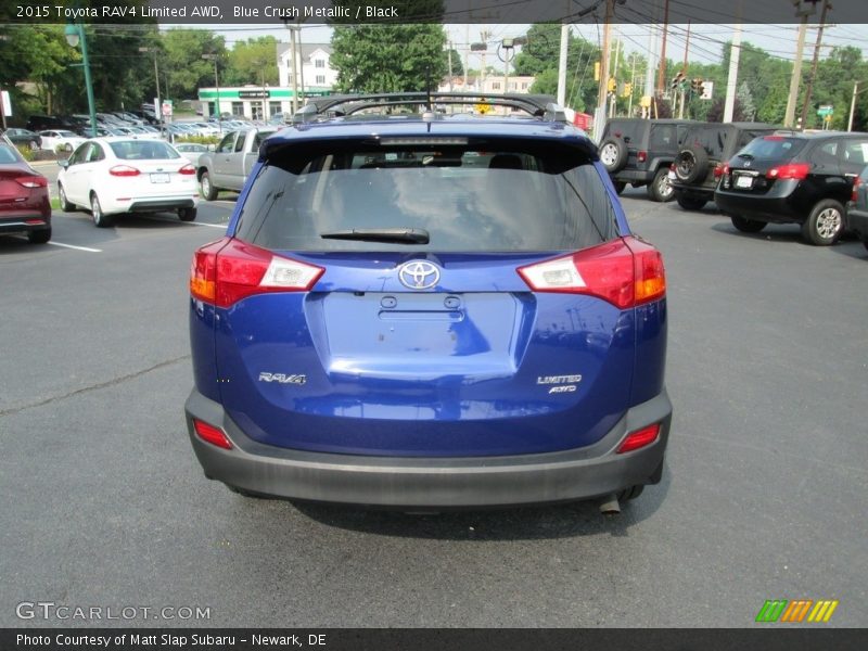 Blue Crush Metallic / Black 2015 Toyota RAV4 Limited AWD