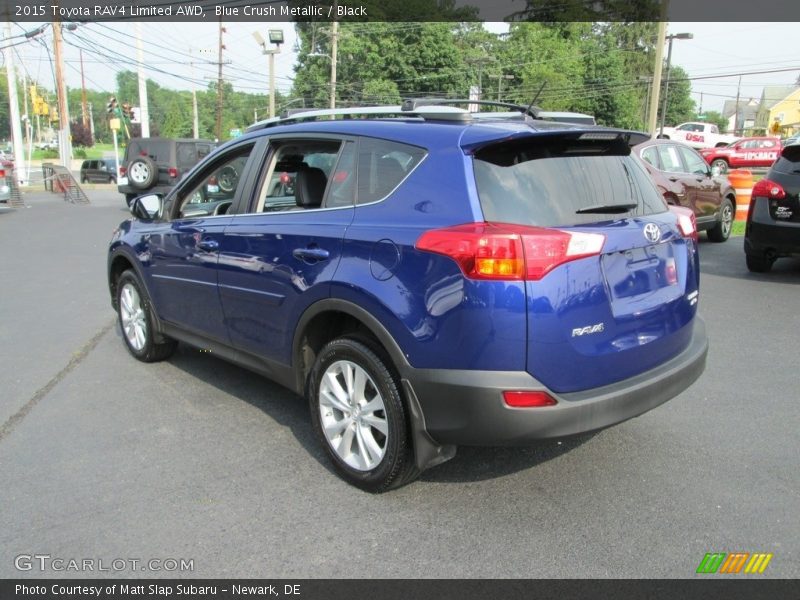 Blue Crush Metallic / Black 2015 Toyota RAV4 Limited AWD