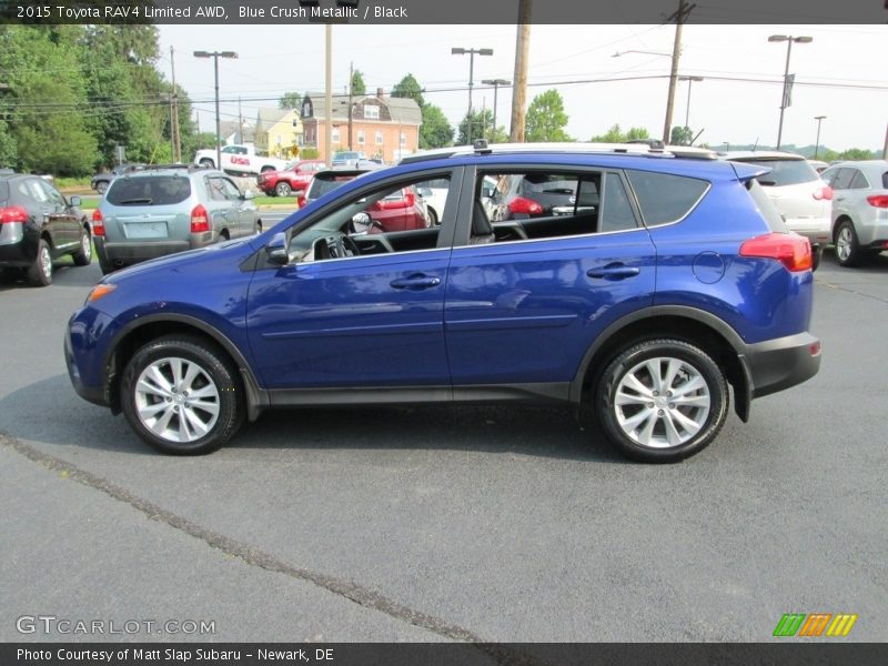 Blue Crush Metallic / Black 2015 Toyota RAV4 Limited AWD