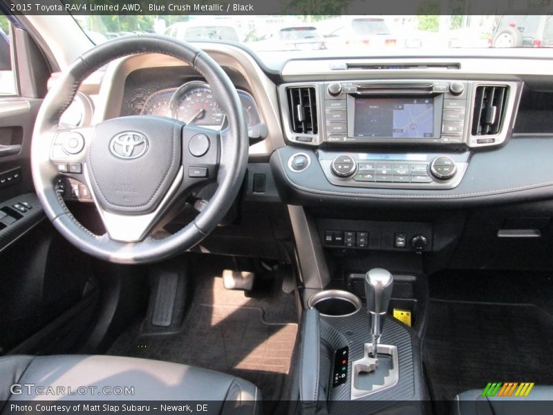Blue Crush Metallic / Black 2015 Toyota RAV4 Limited AWD