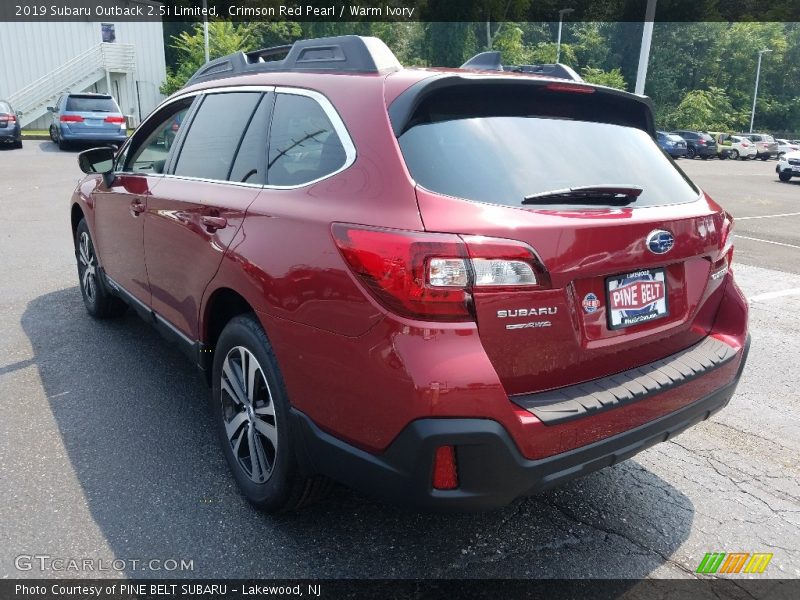 Crimson Red Pearl / Warm Ivory 2019 Subaru Outback 2.5i Limited