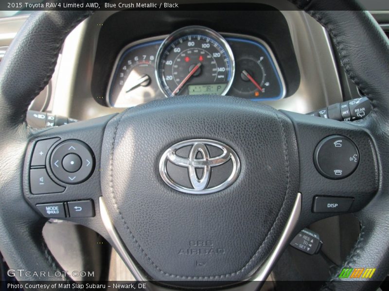 Blue Crush Metallic / Black 2015 Toyota RAV4 Limited AWD