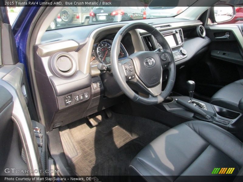 Blue Crush Metallic / Black 2015 Toyota RAV4 Limited AWD