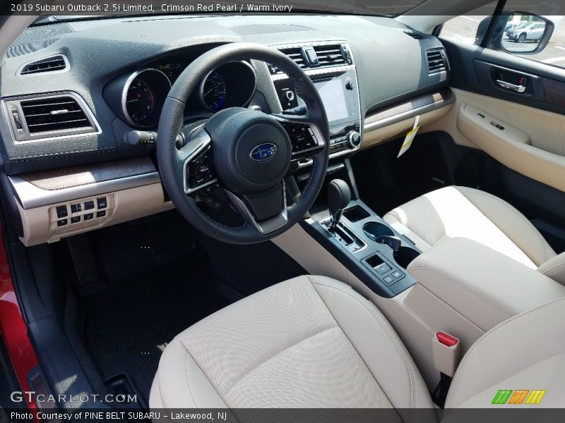  2019 Outback 2.5i Limited Warm Ivory Interior
