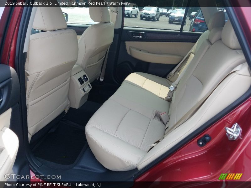Rear Seat of 2019 Outback 2.5i Limited