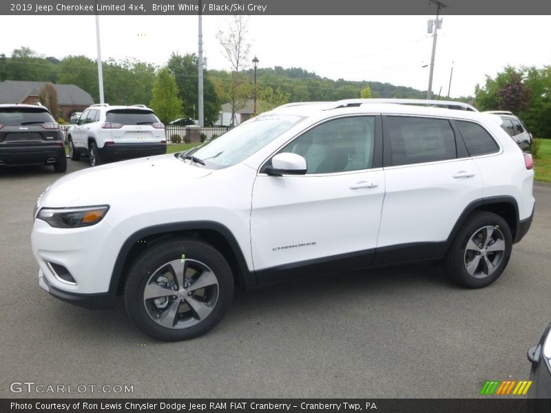 Bright White / Black/Ski Grey 2019 Jeep Cherokee Limited 4x4