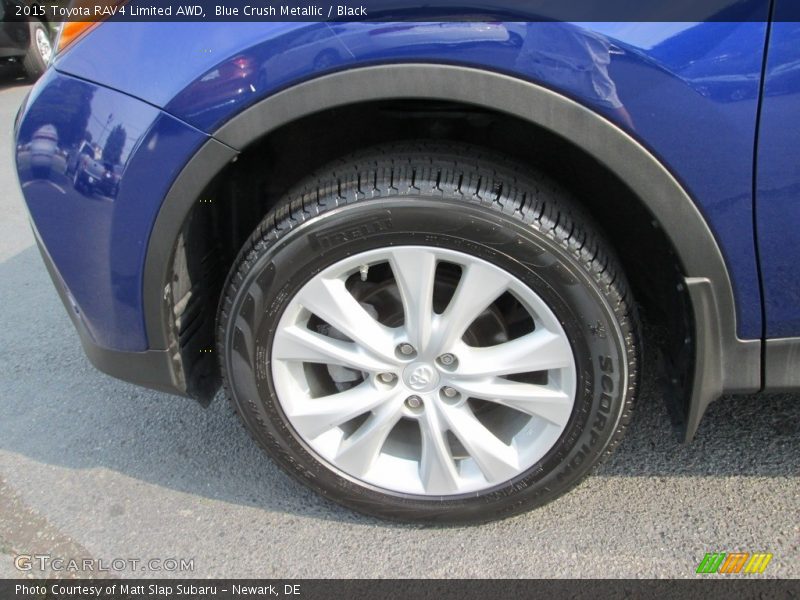 Blue Crush Metallic / Black 2015 Toyota RAV4 Limited AWD