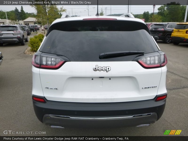 Bright White / Black/Ski Grey 2019 Jeep Cherokee Limited 4x4
