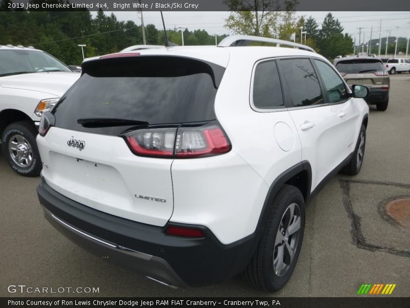 Bright White / Black/Ski Grey 2019 Jeep Cherokee Limited 4x4
