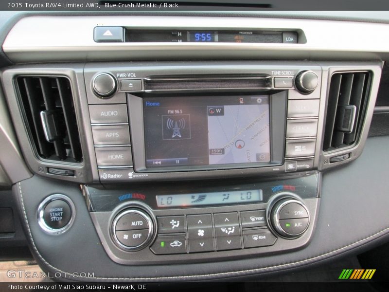 Blue Crush Metallic / Black 2015 Toyota RAV4 Limited AWD