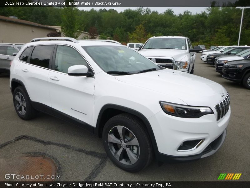 Bright White / Black/Ski Grey 2019 Jeep Cherokee Limited 4x4