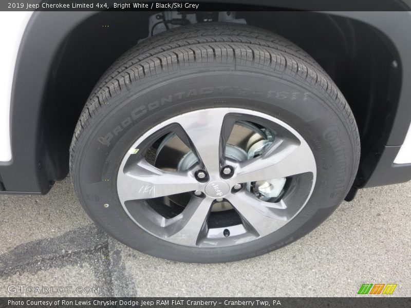 Bright White / Black/Ski Grey 2019 Jeep Cherokee Limited 4x4