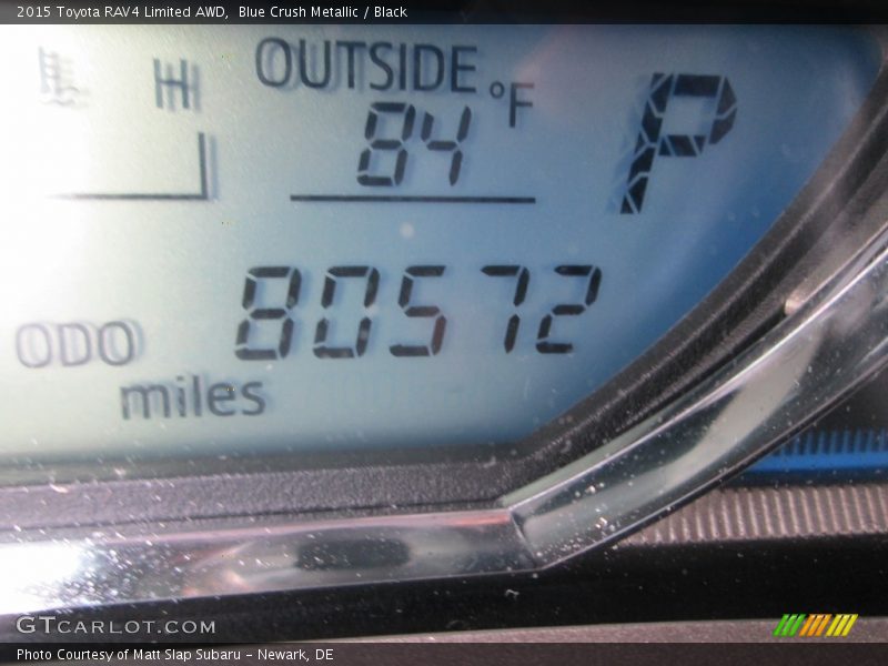 Blue Crush Metallic / Black 2015 Toyota RAV4 Limited AWD
