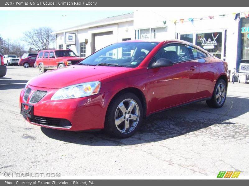 Crimson Red / Ebony 2007 Pontiac G6 GT Coupe