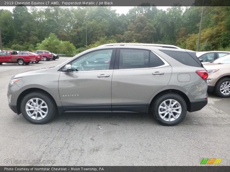 Pepperdust Metallic / Jet Black 2019 Chevrolet Equinox LT AWD