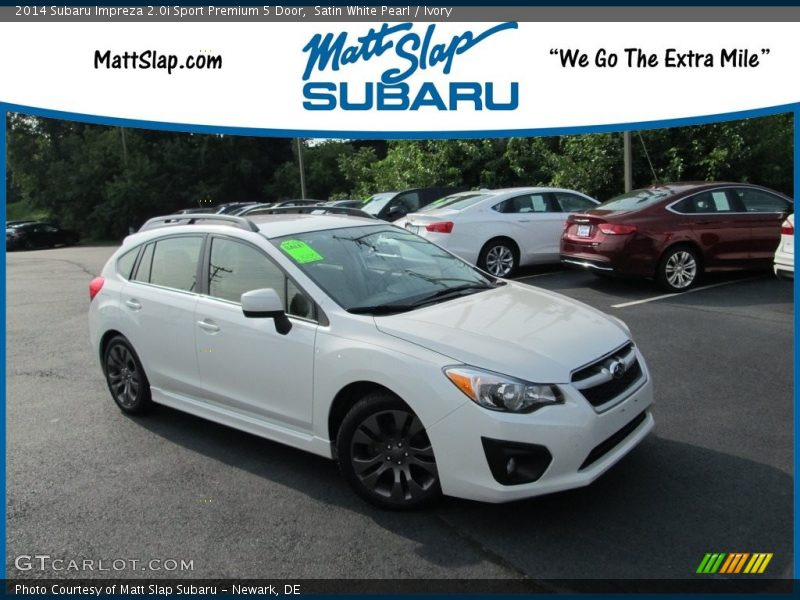 Satin White Pearl / Ivory 2014 Subaru Impreza 2.0i Sport Premium 5 Door