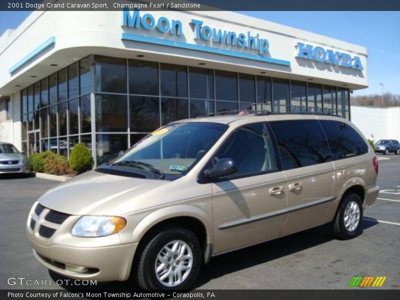 Champagne Pearl / Sandstone 2001 Dodge Grand Caravan Sport