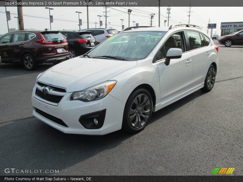 Satin White Pearl / Ivory 2014 Subaru Impreza 2.0i Sport Premium 5 Door
